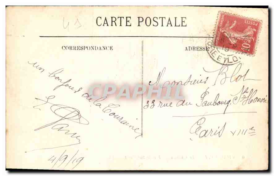 CPA Chaumont Le Chateau Facade Sud Ouest  — Verso