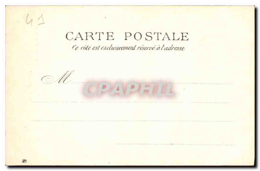 CPA Bords de la Loire Chateau de Blois Portail Aile Louis XII  — Verso
