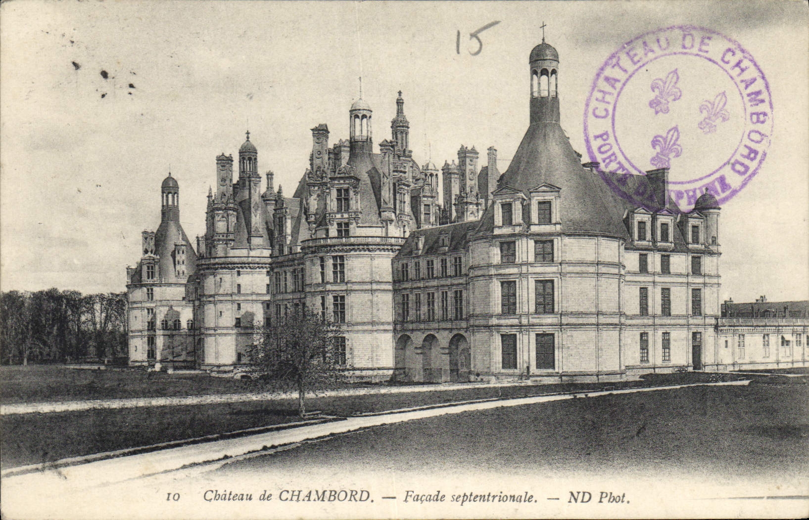 CPA Chateau de Chambord Facade septentrionale 