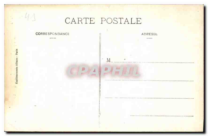 CPA Blois Le Chateau Porte Renaissance  — Back