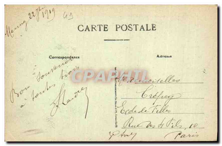 CPA Chaumont sur Loire Le Chateau  — Rückseite