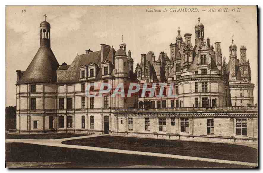 CPA Chateau de Chambord Aile de Henri II 