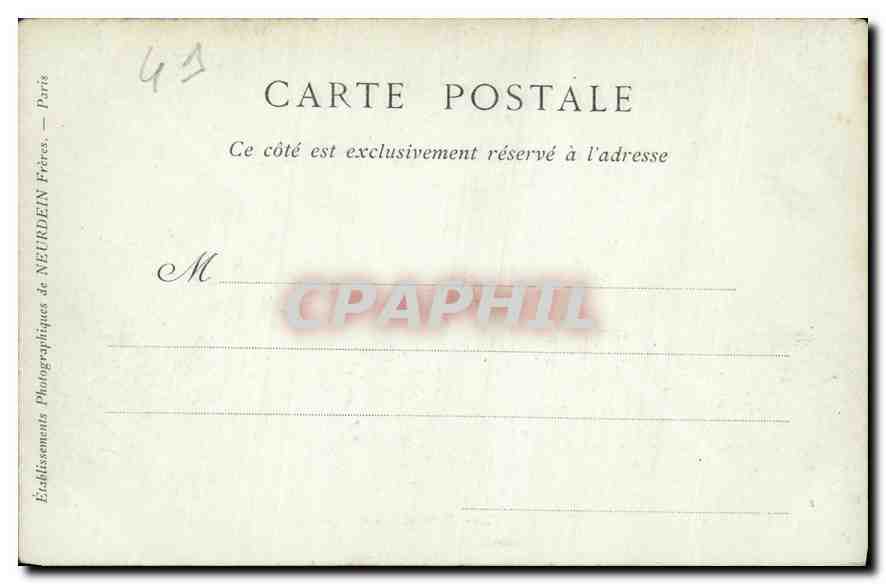 CPA Chateau de Chaumont Porte d'Entree  — Rückseite