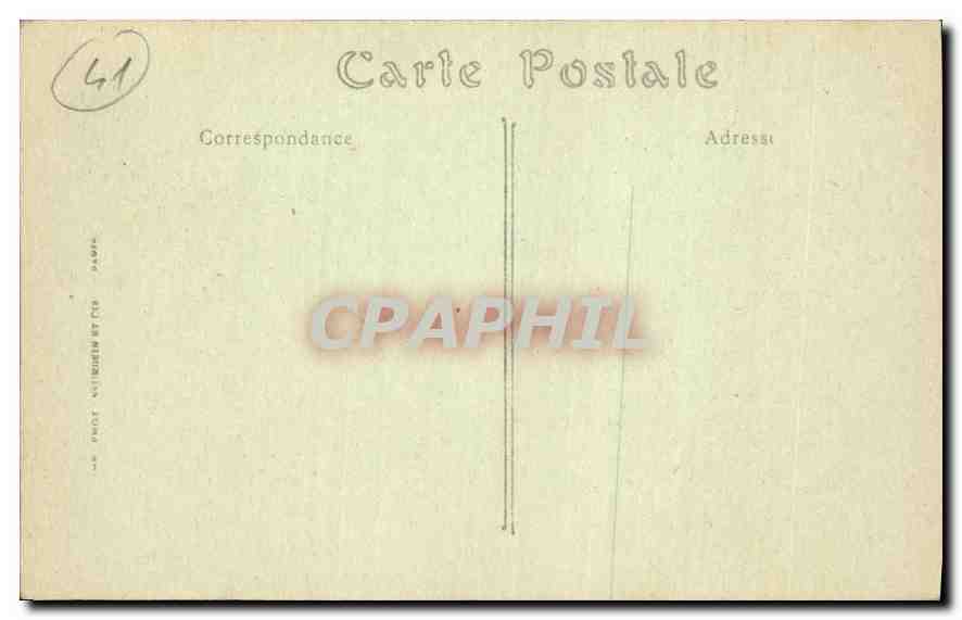 CPA Chateau de Blois Aile Louis XII  — Back
