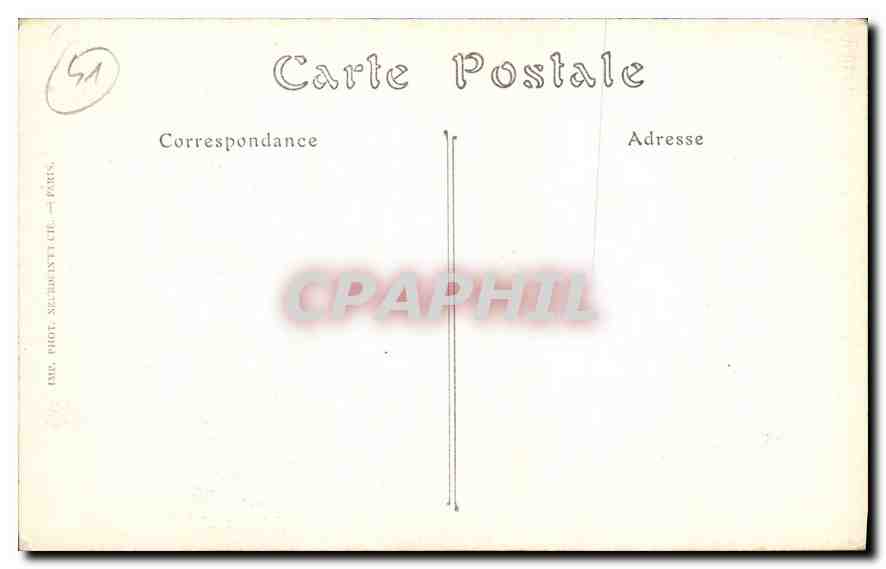 CPA Chateau de Blois La Chapelle  — Back