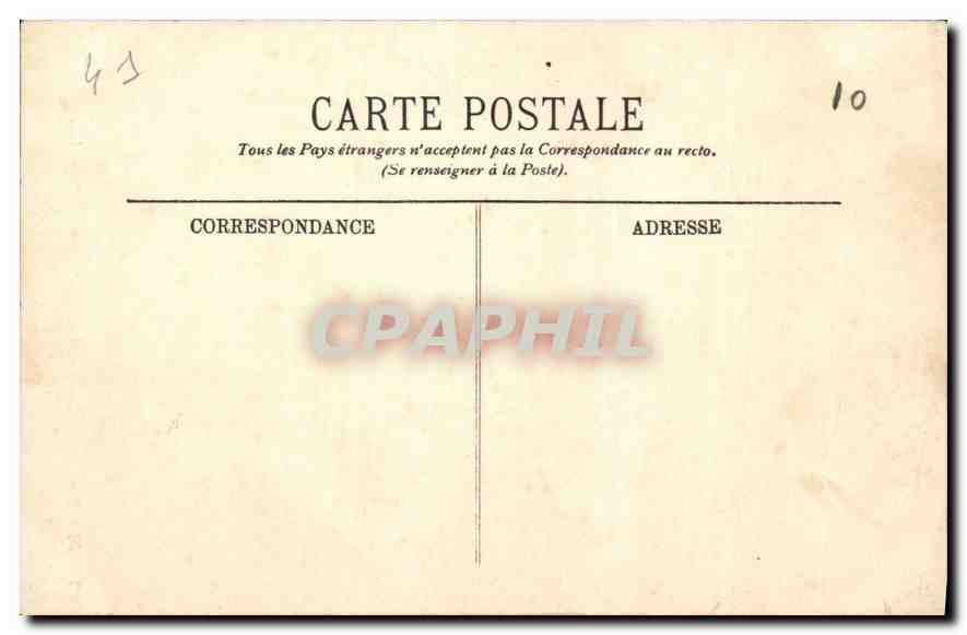 CPA Blois Le Chateau L'Escalier Francois 1er — Back