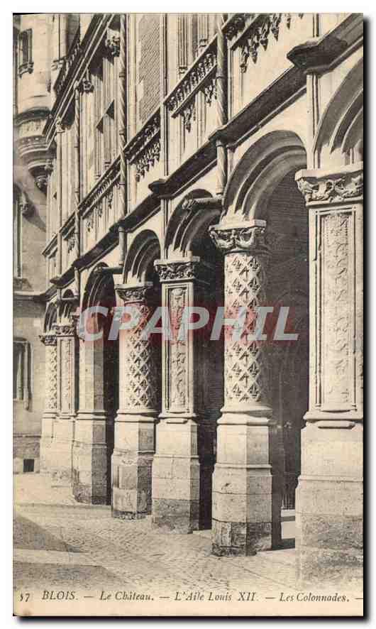 CPA Blois le Chateau L'Aile Louis XII Les Colonnades 