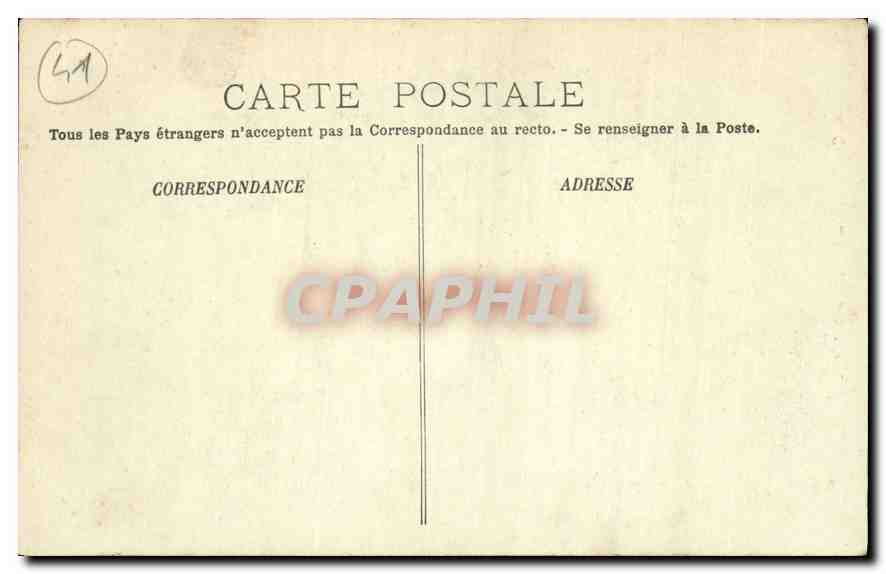 CPA Blois le Chateau L'Aile Louis XII Les Colonnades  — Verso