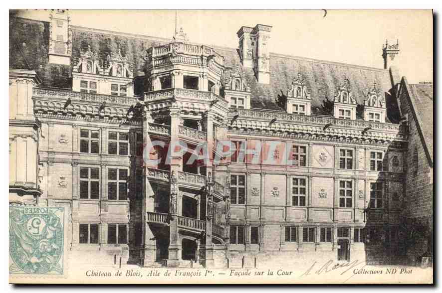 CPA Chateau de Blois Aile de Francois I facade sur la Cour 