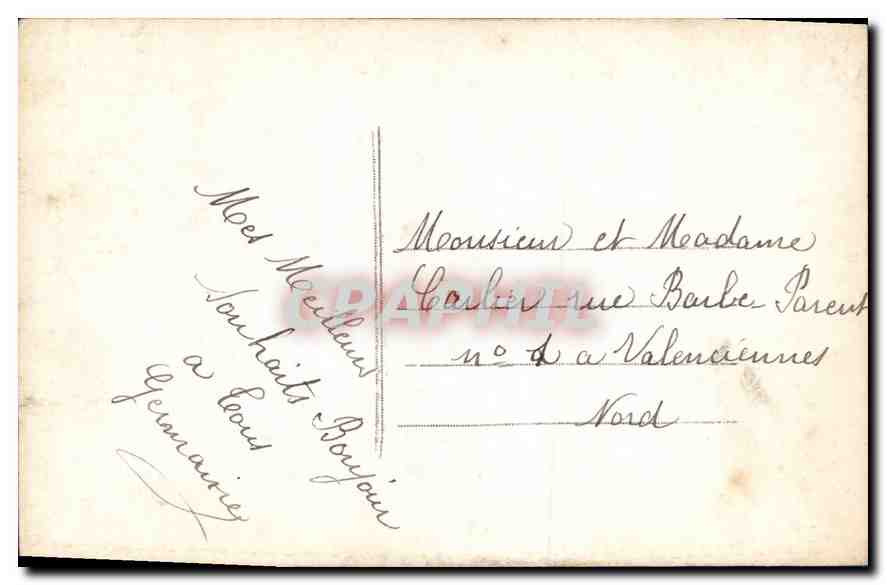 CPA Bonne Annee Femme — Verso