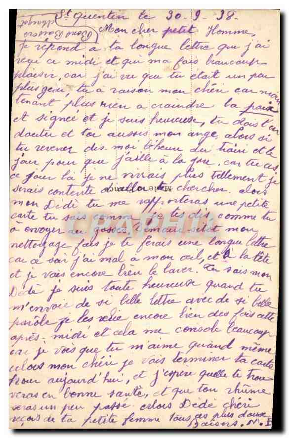 CPA Fantaisie Femme — Verso