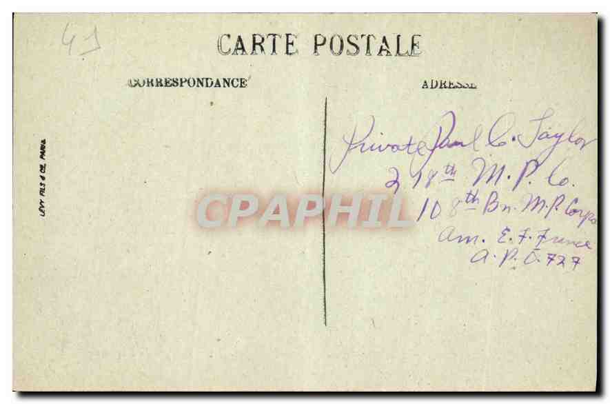 CPA Montrichard Le Pont sur le Cher l'Eglise XII siecle et le donjon fin du XII siecle  — Rückseite