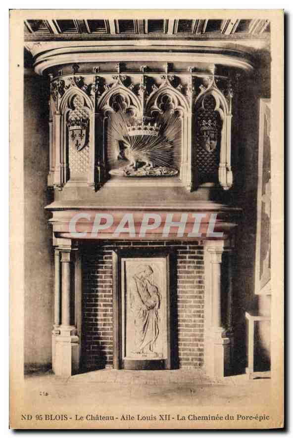 Blois - Schloss - Flügel Louis XII - Kamin des Porc-Épic