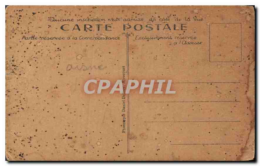 CPA Laon La Cathedrale Le Grand Portail  — Rückseite