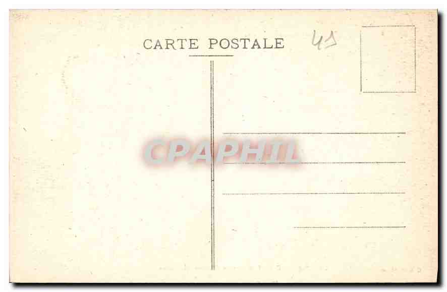 CPA Talcy L et C Interieur du Chateau le Salon  — Rückseite