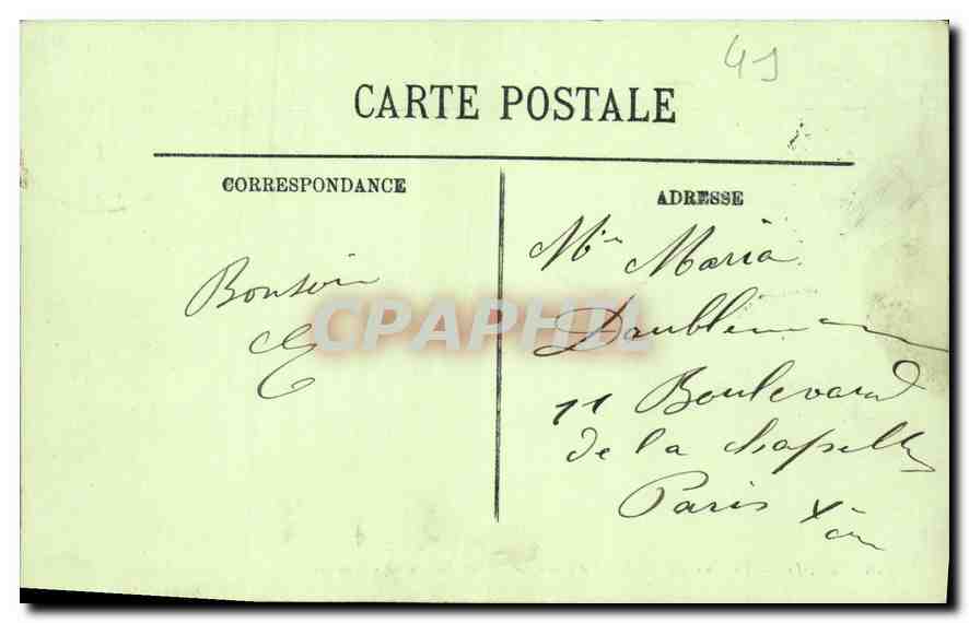 CPA Blois Le Chateau Salon d'Honneur Medaillon de Cheminee  — Verso