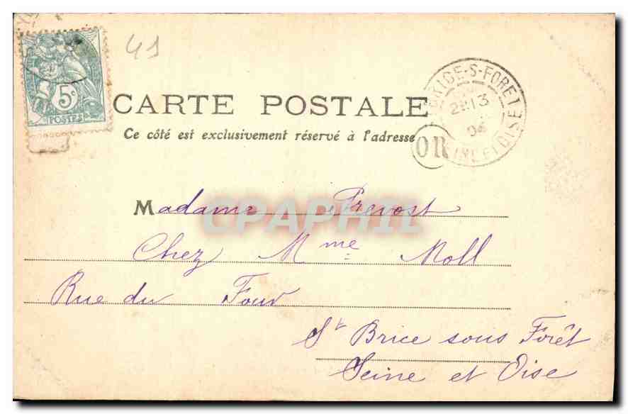 CPA Loir et Cher Chateau de Chambord cote est  — Rückseite