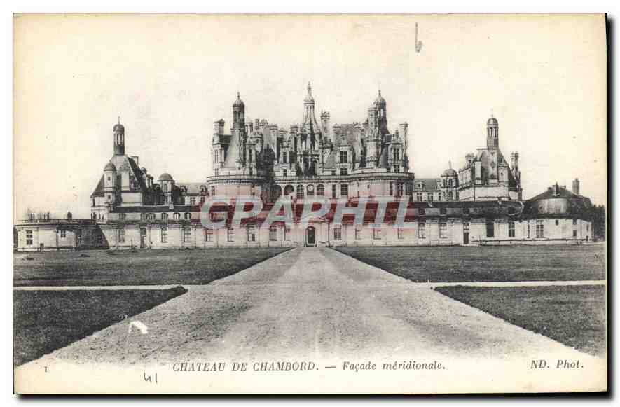 CPA Chateau de Chambord Facade meridionale 