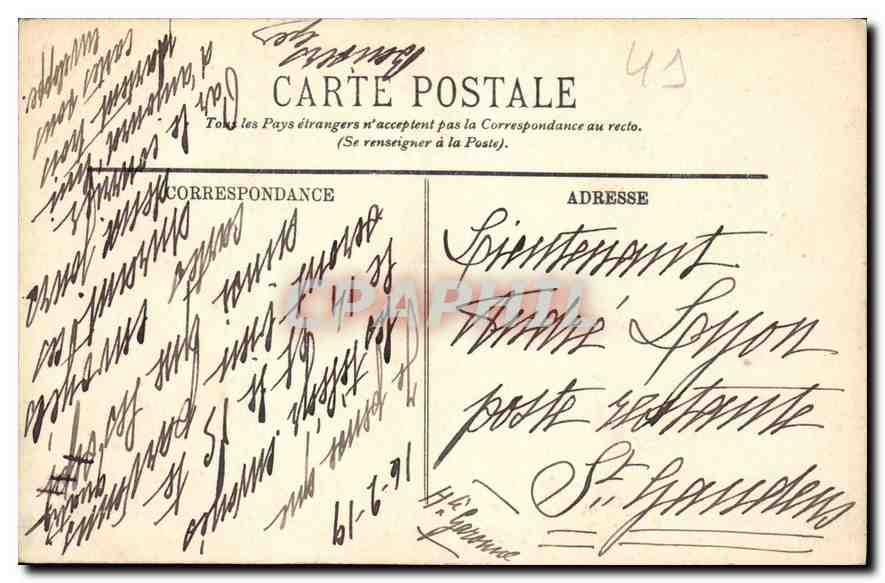 CPA Blois Le Chateau Chambre de Francois I  — Rückseite