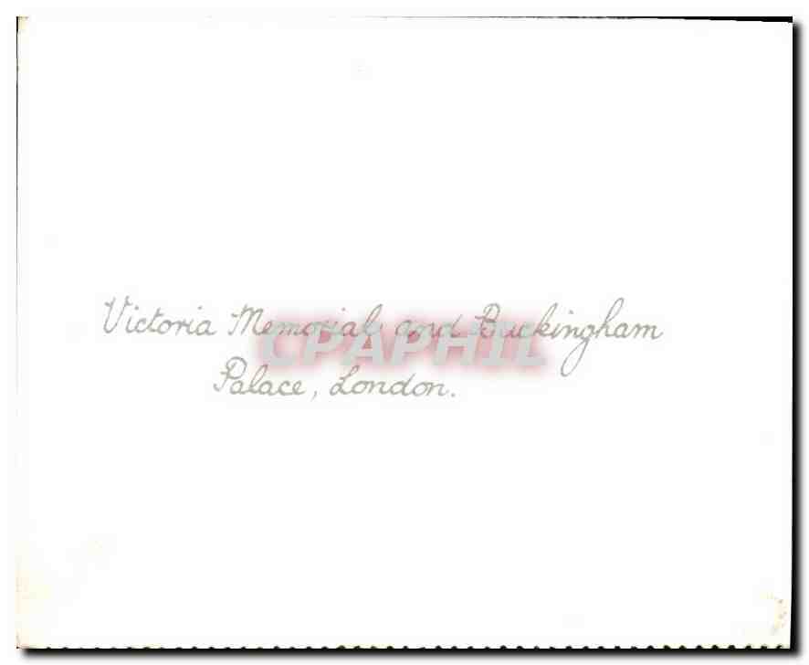 CPA Victoria Memorial and Buckingam Palace London  — Verso