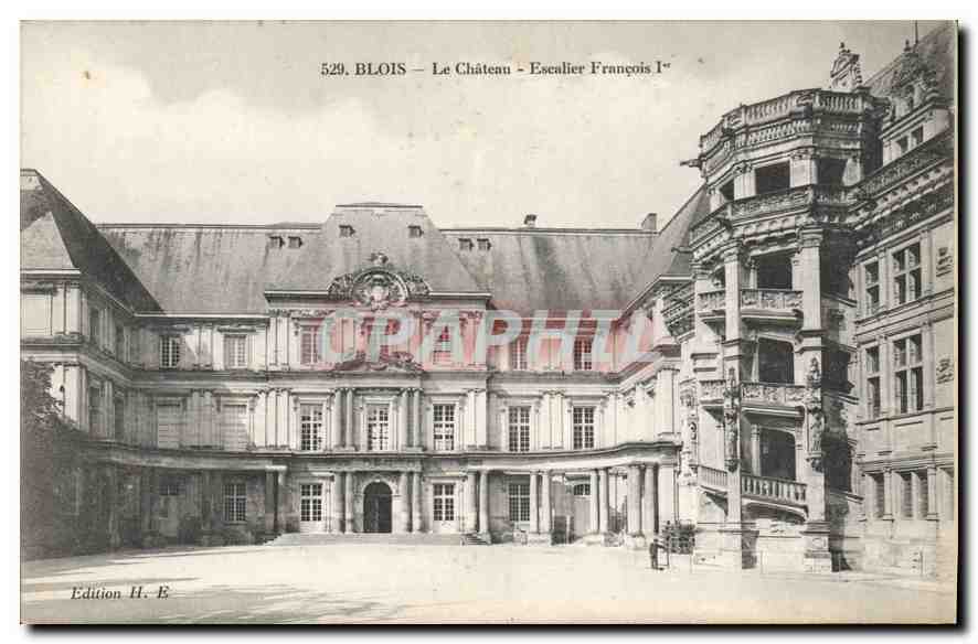 CPA Blois Le Chateau Escalier Francois I 
