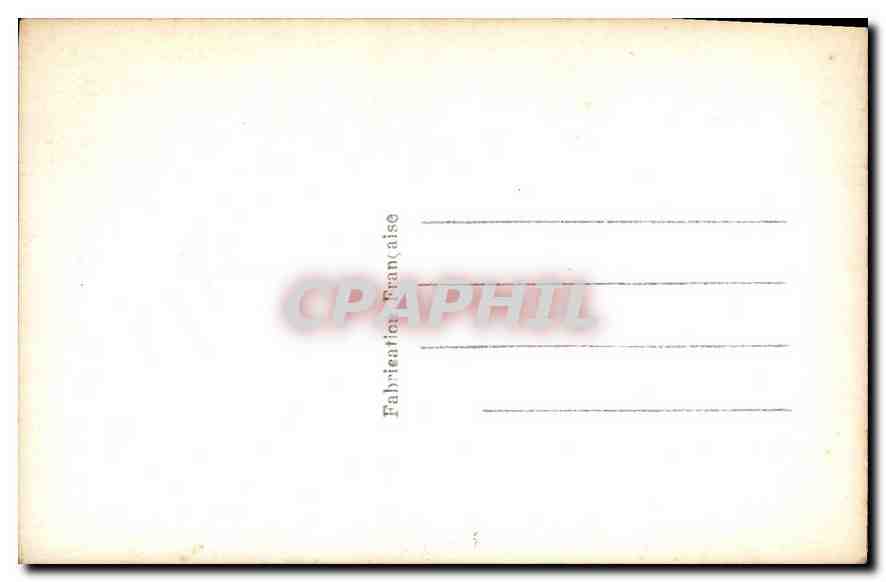 CPA Femme — Verso