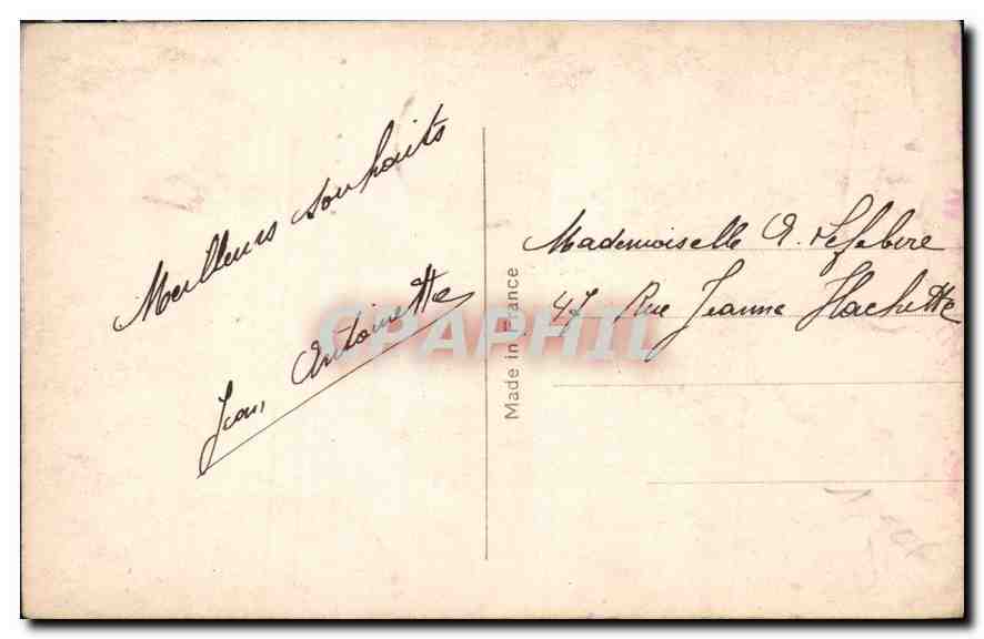 CPA Vive Ste Catherine Femme — Verso