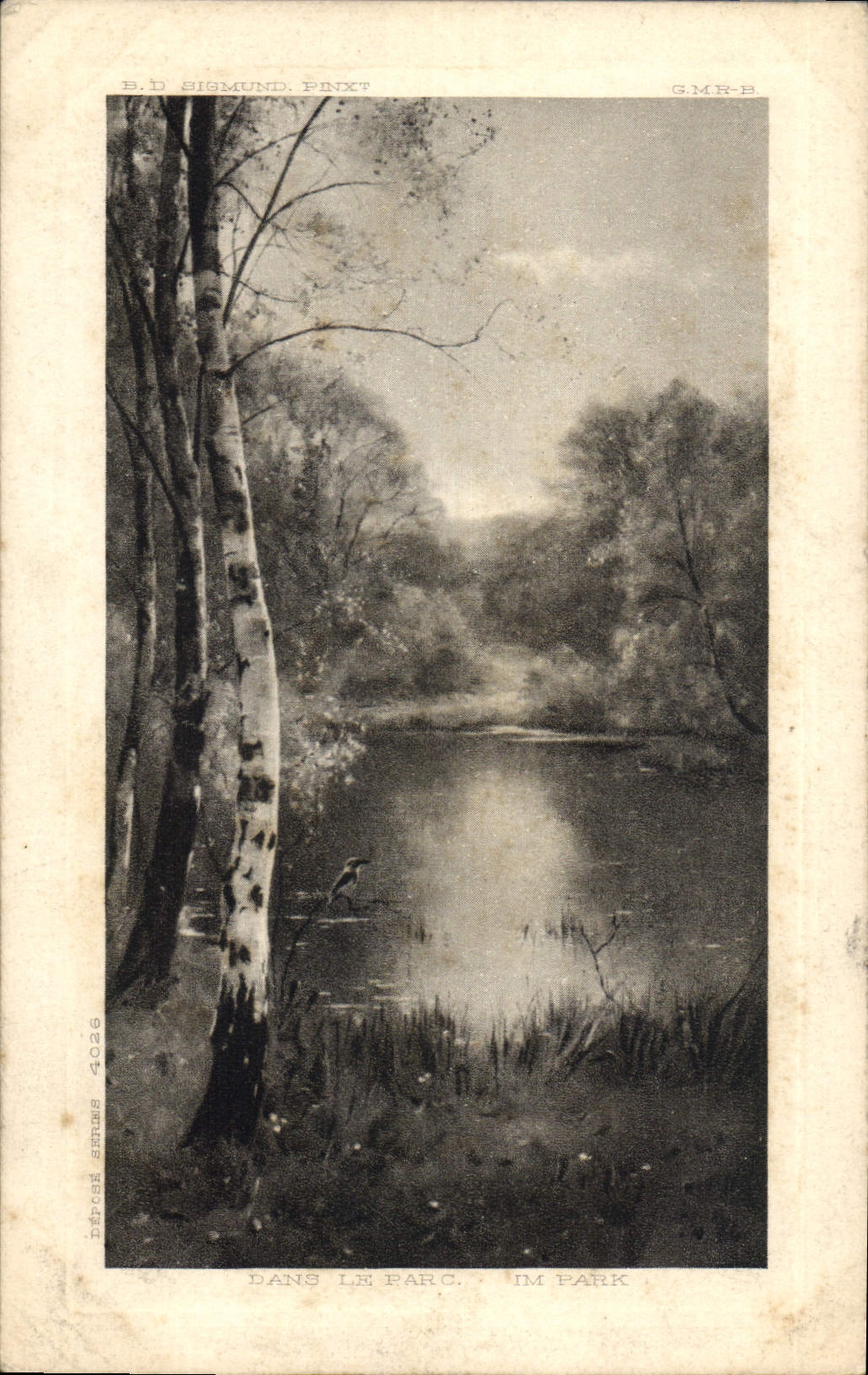CPA Dans le Parc 