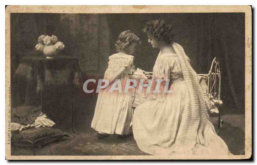 CPA Femme Enfant