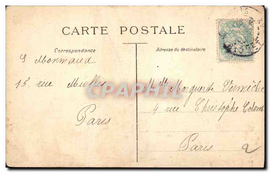 CPA Femme Enfant — Rückseite