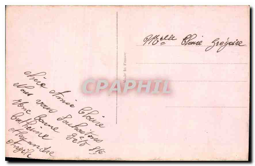 CPA Femme — Rückseite