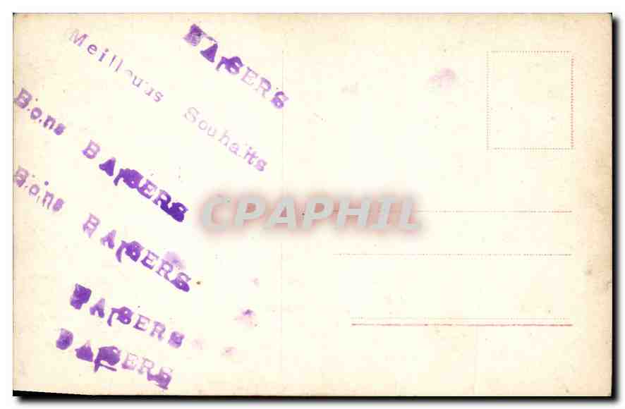 CPA Femme — Verso