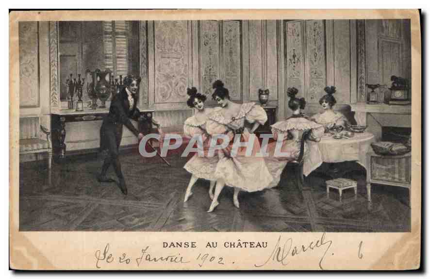 CPA Danse au Chateau 