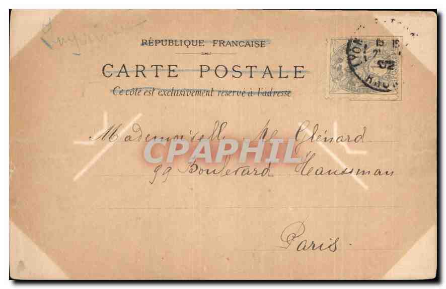 CPA Danse au Chateau  — Verso
