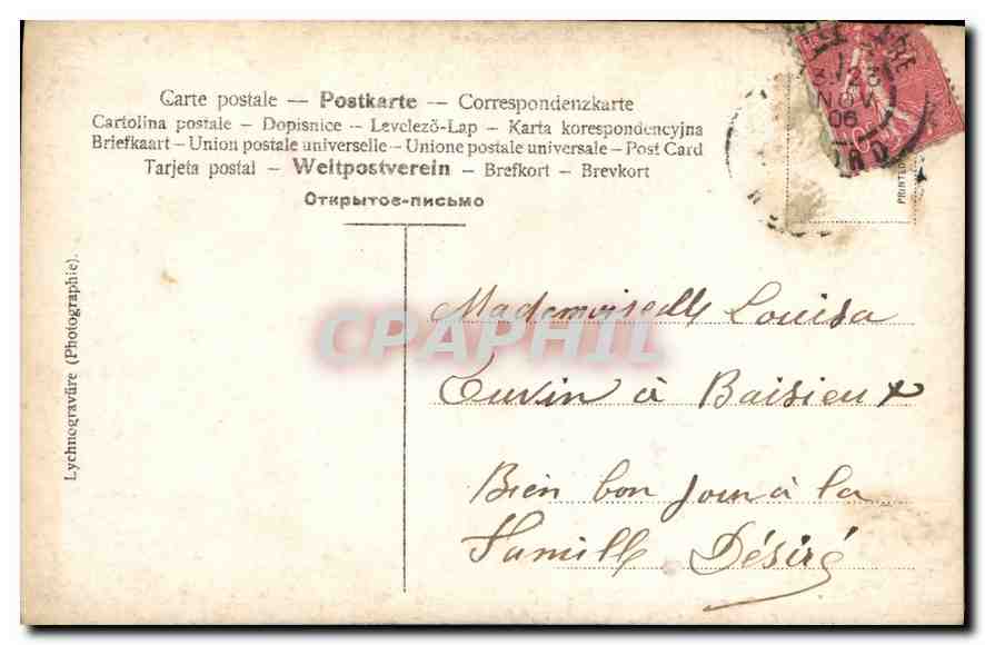 CPA Enfant — Rückseite