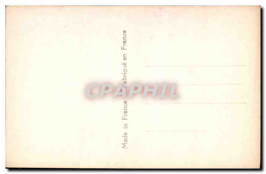 CPA Femme — Verso
