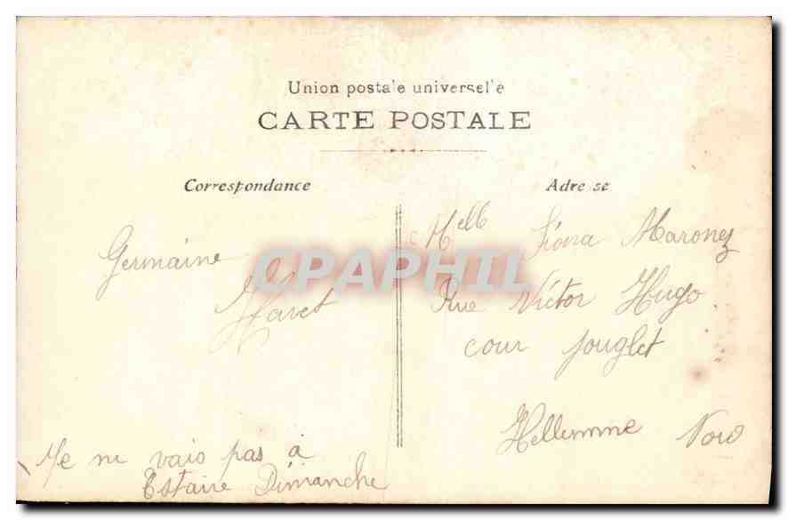 CPA Anniversaire Femme — Rückseite