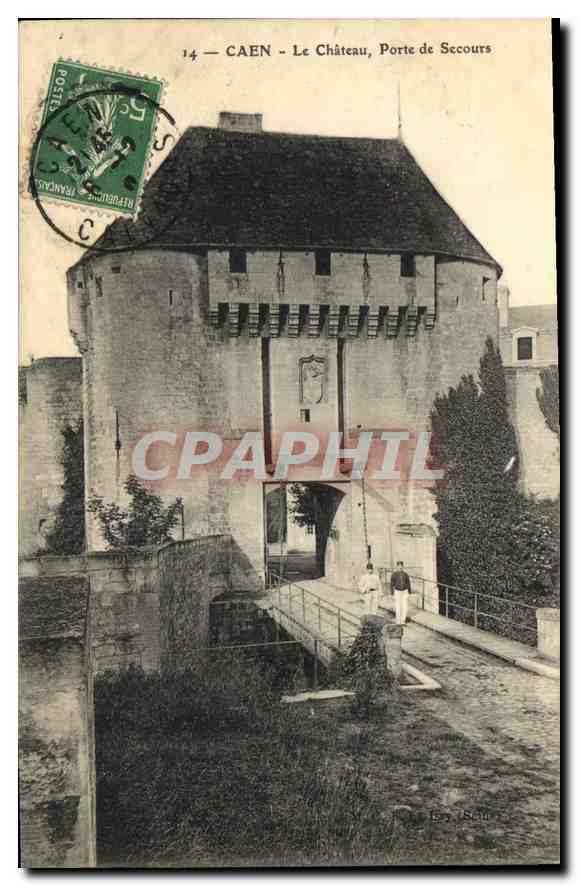 CPA Caen Le Chateau Porte de Secours 