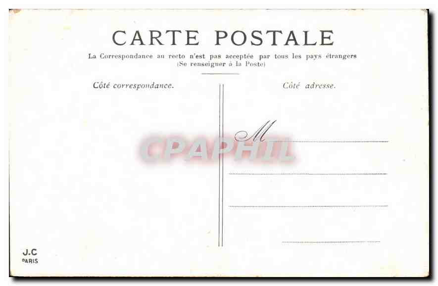 CPA Paris L'Opera  — Rückseite