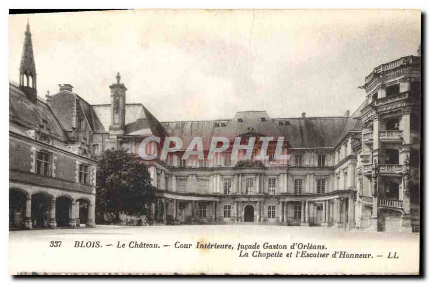 CPA Blois Le Chateau Cour Interieur facade Gaston d'Orleans 