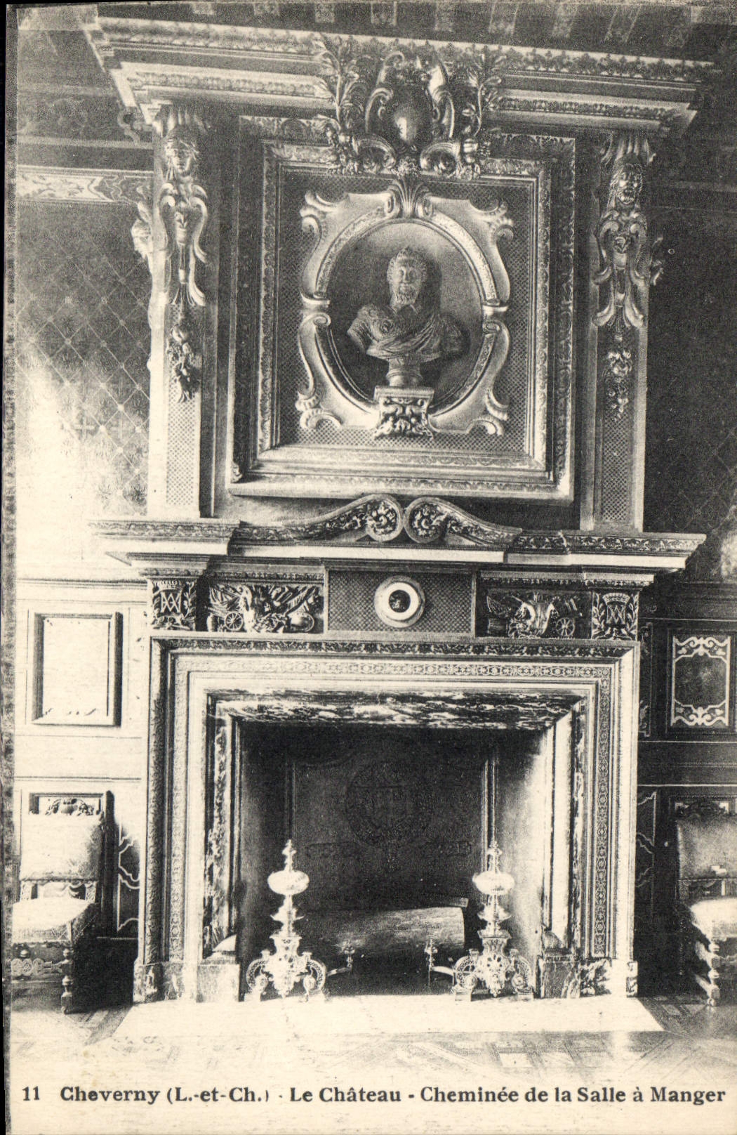 CPA Cheverny Le Chateau Cheminee de la Salle a Manger 