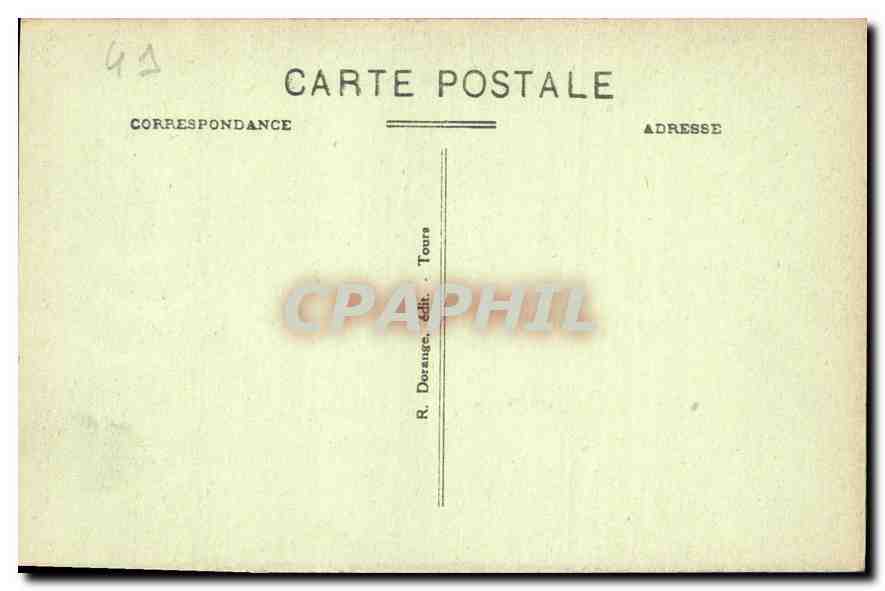 CPA Cheverny Le Chateau Cheminee de la Salle a Manger  — Rückseite