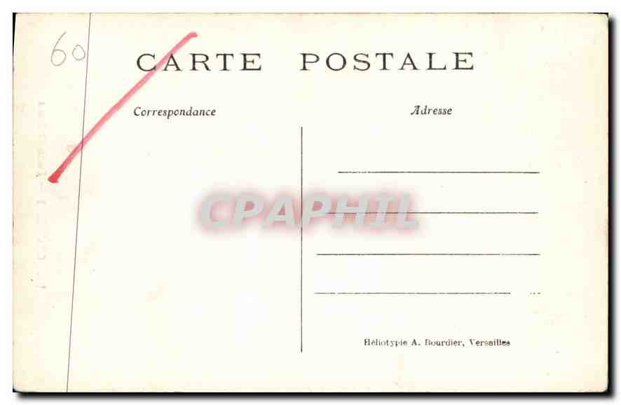 CPA Chantilly Porte St Denis  — Rückseite