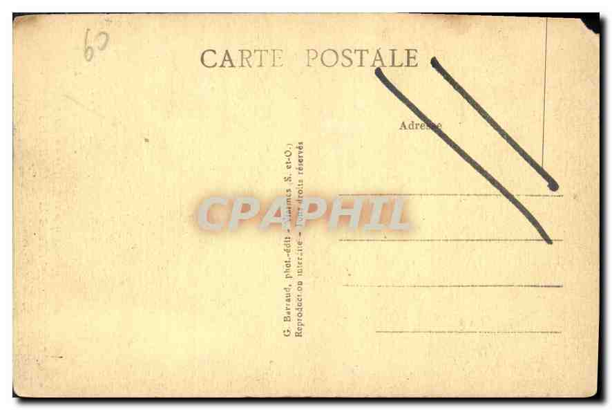 Plage de Lys-Chantilly, Boran-sur-Oise — L'Horloge de la Plage et le Poste du Speaker — G. Barraud, phot.édit. S. et O. — Verso