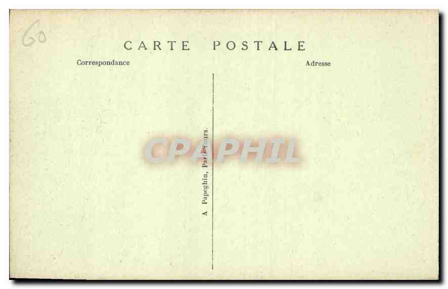 CPA Chateau de Chantilly La Maison de Sylvie  — Rückseite