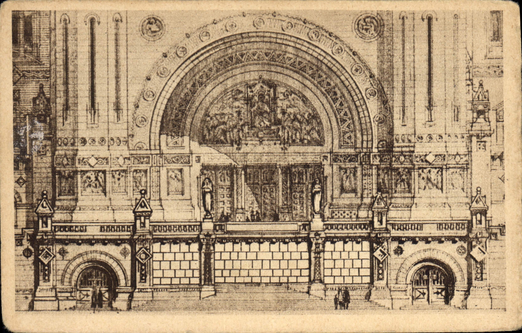 Basilique de Lisieux — vue architecturale — éditeur non identifié, n° de série non visible