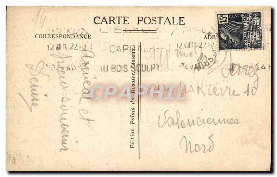 CPA Lisieux Rue de la Paix Eglise St Jacques  — Back