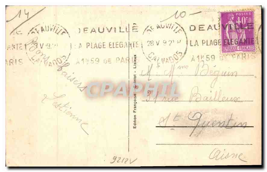 CPA Lisieux Le Carmel  — Rückseite