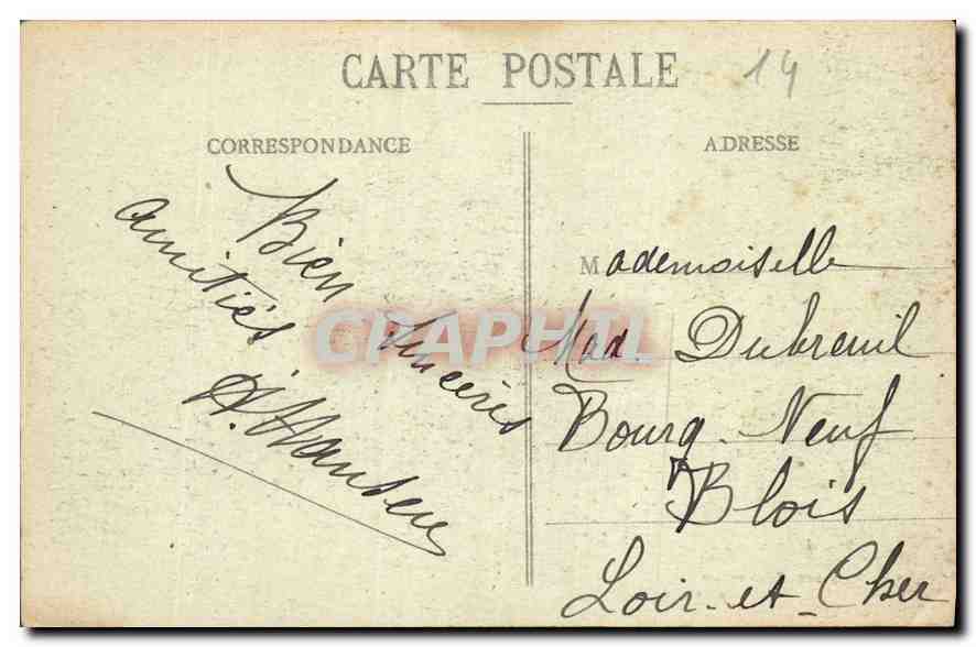 Villers-sur-Mer - Panorama de la Côte — Édition Vra Boapy, Villers-sur-Mer — Verso