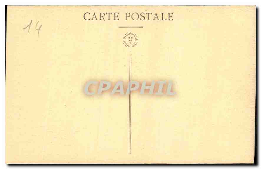 CPA Caen Detail du Portail de l'Abbaye sur Dames  — Verso